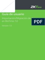 Guía de Importación-Migración de Datos en BioTime7.0 PDF