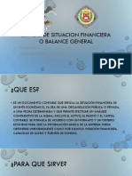 Estado de Situacion Financiera o Balance General