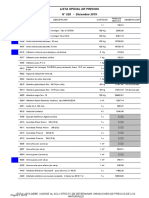 Lista Oficial de Precios de La Construcción - Diciembre 2019