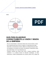 Resumen - Docente - Mision y Vision