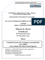 Contrôle de Pression en Forage Conventionnel Avec MPD (Cas D'étude Site Gassi Touil-Algérie)