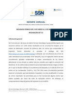 Enjambre Sísmico - Michoacán - 5 DE ENERO AL 2 DE MARZO DE 2020