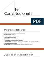 Derecho Constitucional I