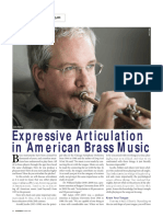 Expressive Articulation in American Brass Music