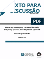PRATES (2017) - Monetary sovereignty, currency hierarchy and policy space - a post-Keynesian approach