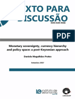 PRATES (2017) - Monetary Sovereignty, Currency Hierarchy and Policy Space - A Post-Keynesian Approach