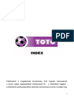 Totó-Kombinációs Index