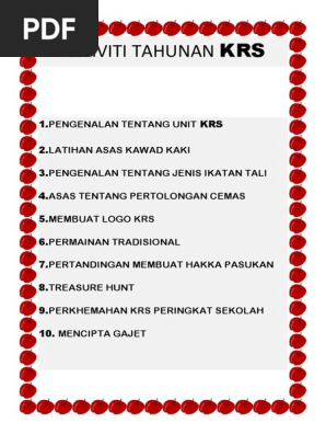 Aktiviti Tahunan Krs Pdf