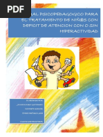 Manual Psicopedagogico para El Tratamiento de Niñ@s Con Deficit de Atencion Con o Sin Hiperactividad