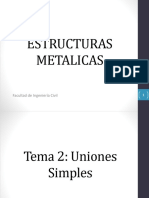 Estructuras Metalicas - Uniones Simples