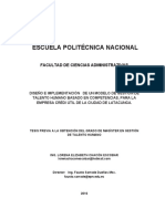 Diseño e Implementacion de Un Modelo de Gestion Del Talento Humano Basado en Competencias para La Empresa Credi PDF