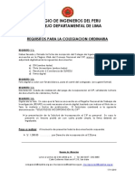 Requisitos Ordinario