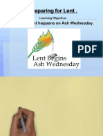 Ash To Lent