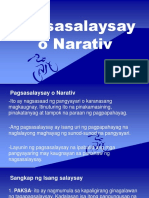 Pagsasalaysay o Narativ