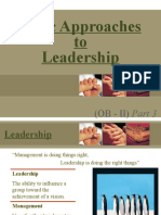 3 Basic Approaches To Leadership