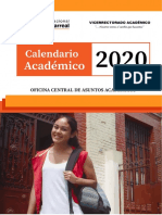 Calendario Academico 2020 PDF