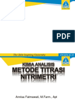 Metode Titrasi Nitrimetri