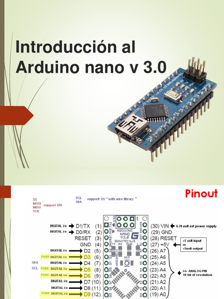 Introducción al Arduino Nano V3.0 | PDF