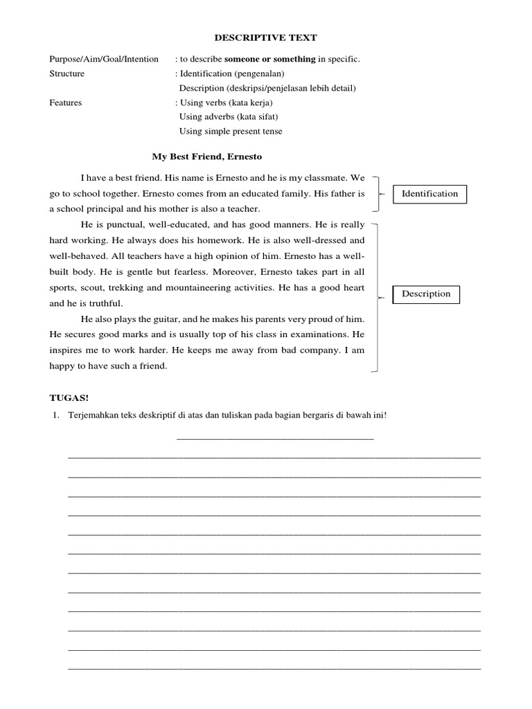 Descriptive Text | PDF | Language Arts & Discipline