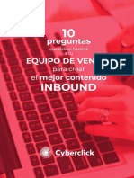 Ebook - 10 Preguntas Que Debes Hacer A Tu Equipo de Ventas para Crear El Mejor Contenido Inbound