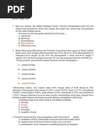 Soal USBN GEO PG 2020
