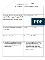 Kuiz Matematik Tahap 1 PDF