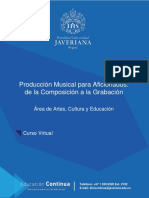 Producción musical paso a paso: desde la composición hasta la grabación