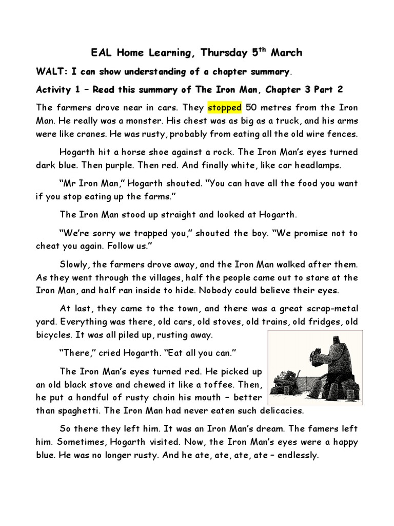 Iron Man Summary Chapter 3 Part 2 | PDF