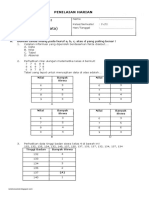 Penilaian Harian Matematika Kelas 4 Semester 2 (Pengolahan Data)