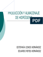 Produccion y Alamcenaje Hidrogeno