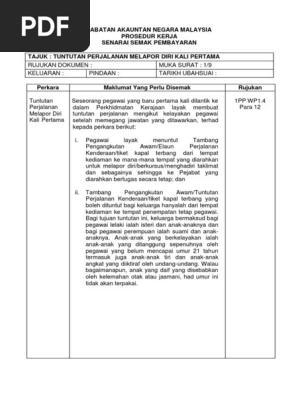 TNT - Melapor Diri Kali Pertama  PDF