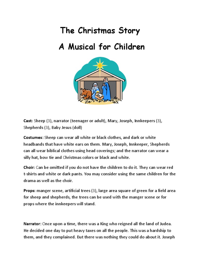 the christmas story musical for kids | pdf | shepherd | nativity