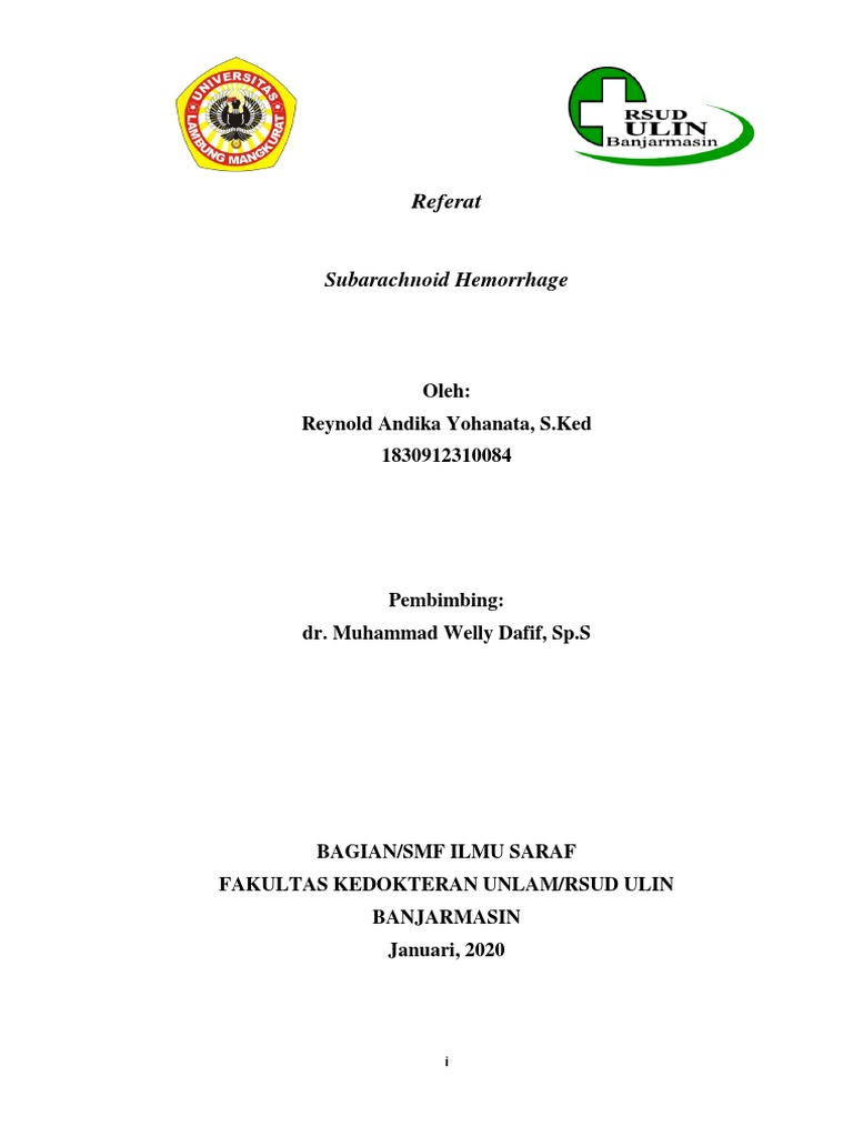Diagnosa dan Penanganan SAH | PDF