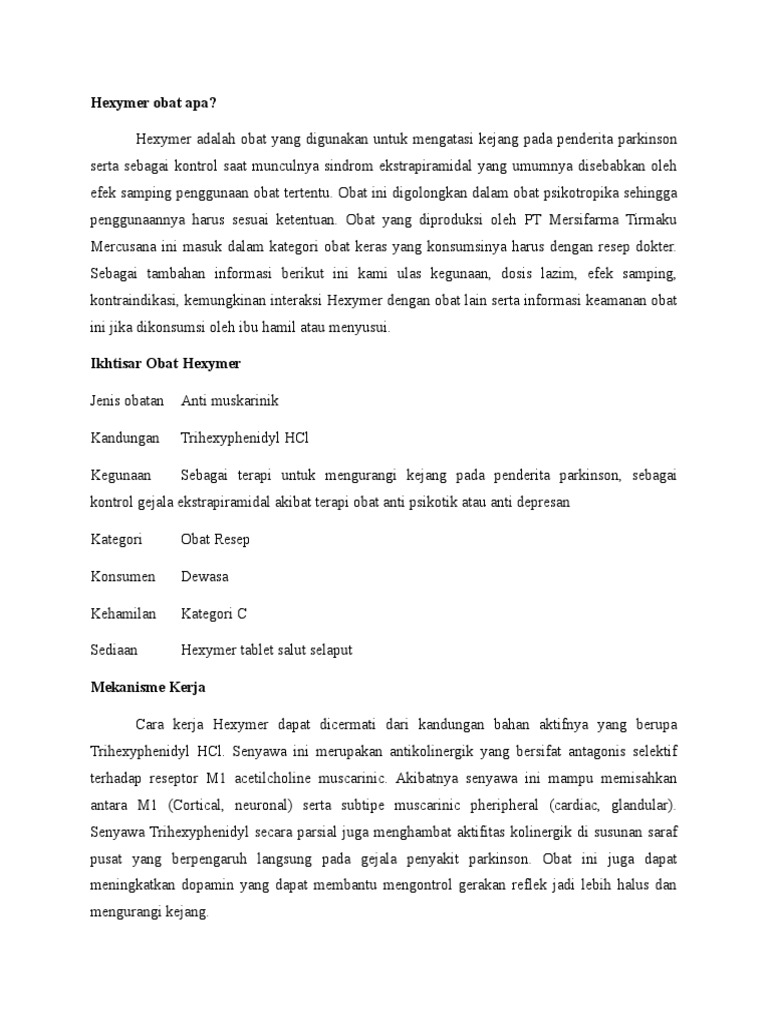 Hexymer Obat Apa PDF