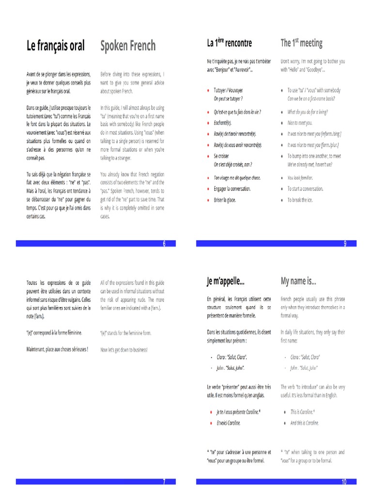 198 Phrases And Expressions To Understand Spoken French