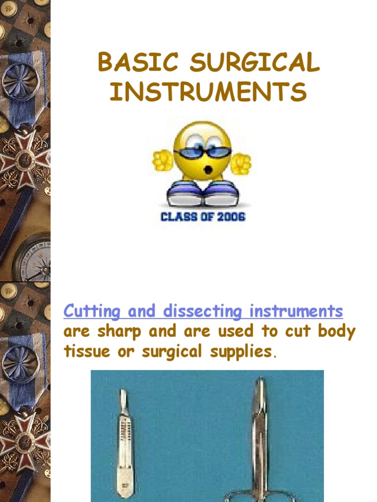 Basic Surgical Instruments 101