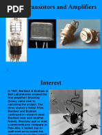 Tubes, Transistors and Amplifiers