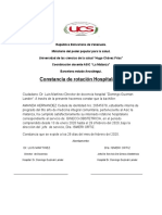 Carta de Rotacion Hospitalaria