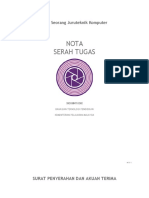 Nota Serah Tugas Seorang Juruteknik Komputer