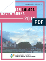 Kecamatan Loloda Dalam Angka 2018