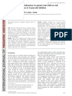 Dental Avoidance Behaviour in Parent and Child As Risk Indicators For Caries in 5-Year-Old Children PDF