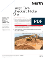Nickel Ore Cargo Care Checklist