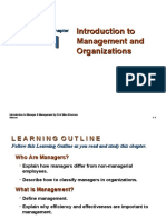 Introduction To Management and Organizations