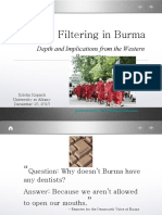 Internet Filtering in Burma: Depth and Implications From The Western Perspective