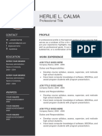 Herlie L. Calma Professional Resume