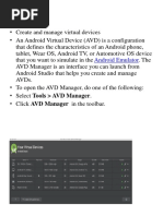 Andriod Virtual Device