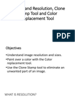 Understand Resolution, Clone Stamp Tool and Color - For Upload