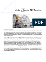 Advancements in Large Diameter TBM Tunneling