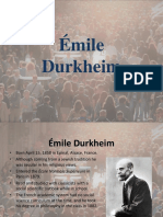 E Durkheim