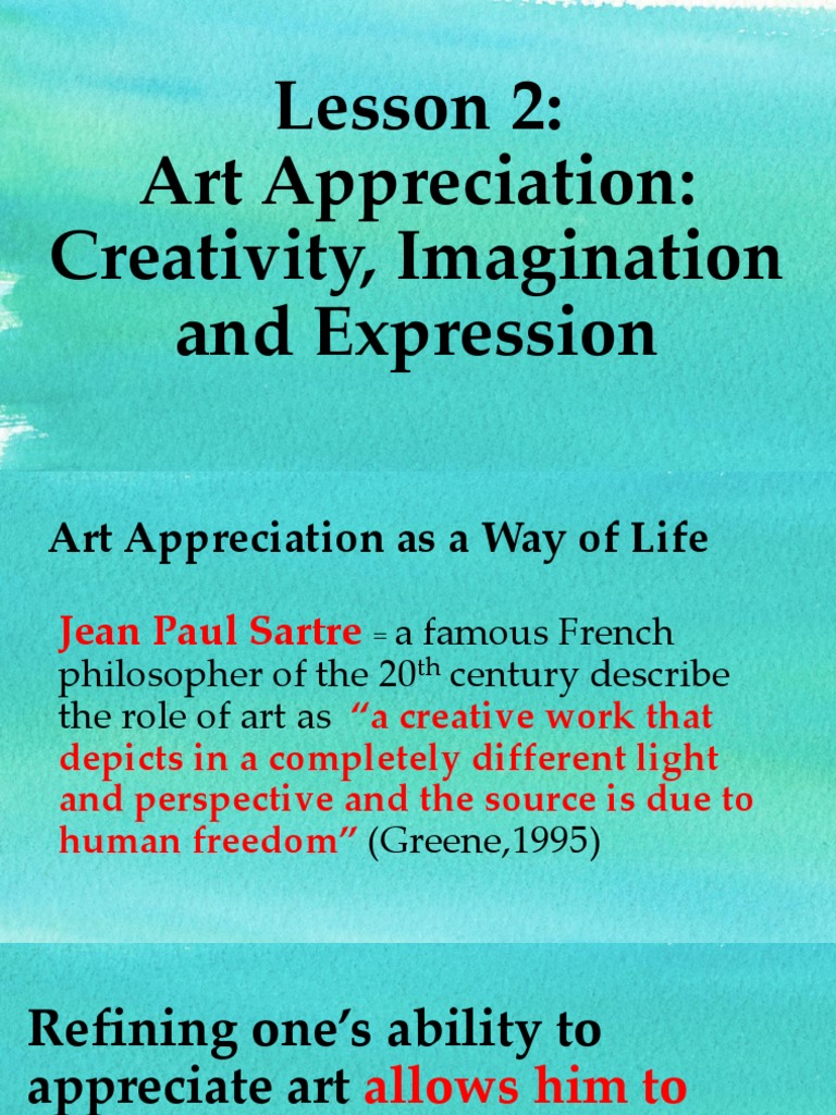 Lesson 2 Art Appreciation PDF